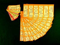 Bingo supplies - tickets cards