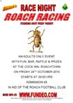roach race night poster Fundeo roach racing poster template